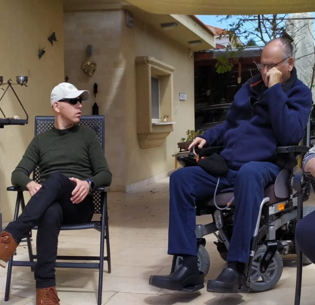 with dad in the front yard with dad in the front yard